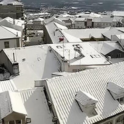 Neve cobre Portugal com manto branco no fim de semana