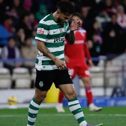 Suárez quebra porta de vidro no estádio de Barcelos após Gil Vicente-Sporting