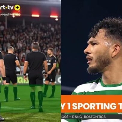 Pós-Gil Vicente-Sporting: incidentes com Suárez, de agarrões a pontapé