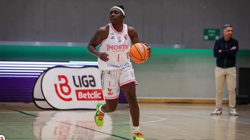 Micaela Kelly na vitória do Imortal sobre o Sporting