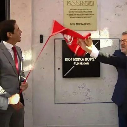 Rui Costa orgulha-se com o hotel do Benfica