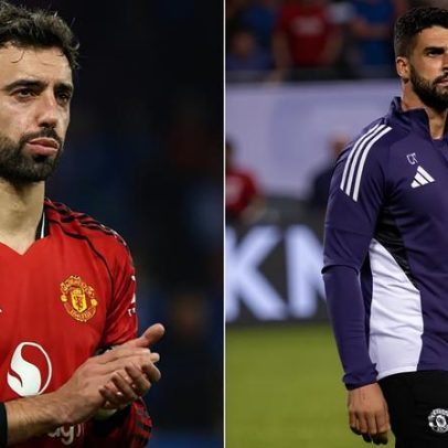 Bruno Fernandes e Carlos Fernandes vistos em café após despedimento de Ruben Amorim