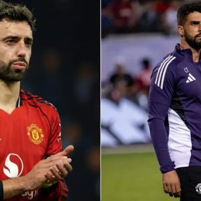 Bruno Fernandes e Carlos Fernandes vistos num café após despedimento de Ruben Amorim
