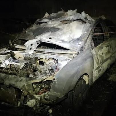 Carro do guarda-redes do P. Ferreira destruído por incêndio em Sistelo