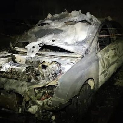 Carro de guarda-redes do P. Ferreira totalmente destruído por incêndio em Sistelo