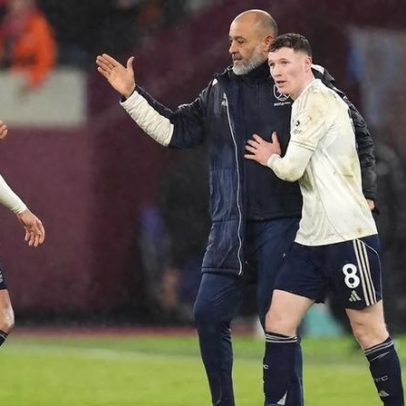 West Ham critica Nuno pelo modo como tratou jogadores do Nottingham