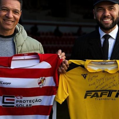 Dani Alves apresentado no São João de Ver: vim para acrescentar