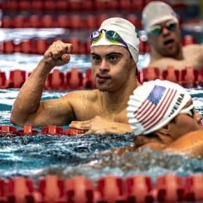 Vicente Pereira bate recorde mundial nos 400 metros livres em natação adaptada