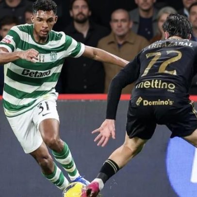 Luís Guilherme feliz com a receção dos adeptos na estreia em Alvalade