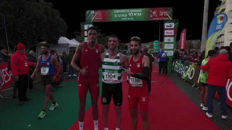 Atletas celebram nos Campeonatos Nacionais de Estrada, Figueira da Foz