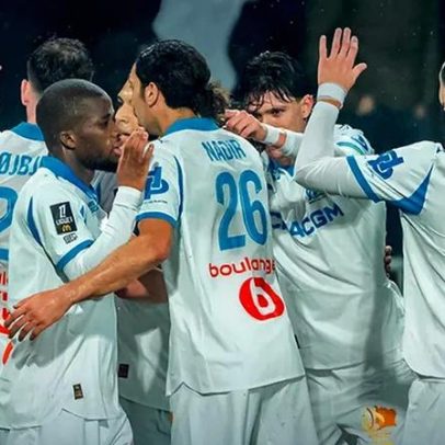 Marselha assume terceiro lugar na Liga francesa após goleada a Angers