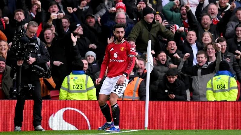 Bruno Fernandes no dérbi United-City