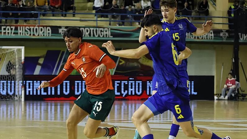 Rúben Góis a representar a Seleção Nacional de futsal