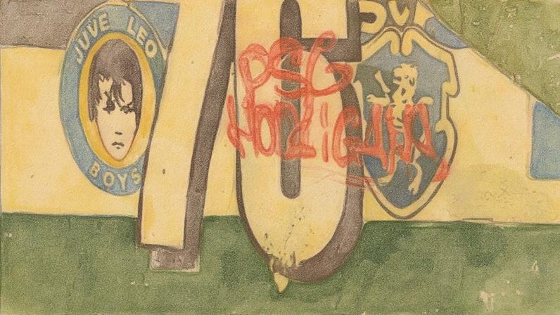 Ultras do PSG fizeram pichagens na 'casinha' da Juve Leo