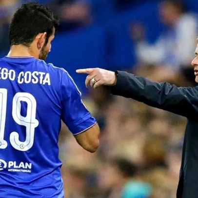 Diego Costa critica Conte e elogia Mourinho