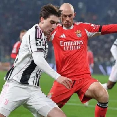 Juventus vence Benfica por 2-0 num duelo de cinco factos