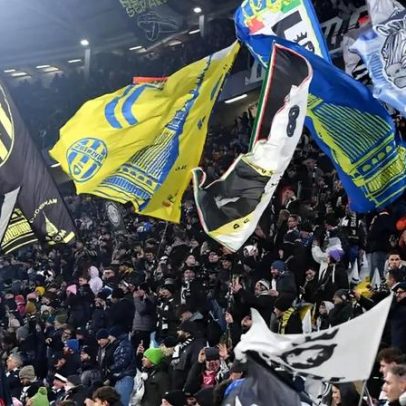 Adeptos do Benfica violam proibição da UEFA e assistem jogo com Juventus