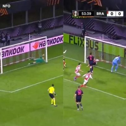 54 segundos em Braga: penálti defendido por Hornicek e autogolo de Yates