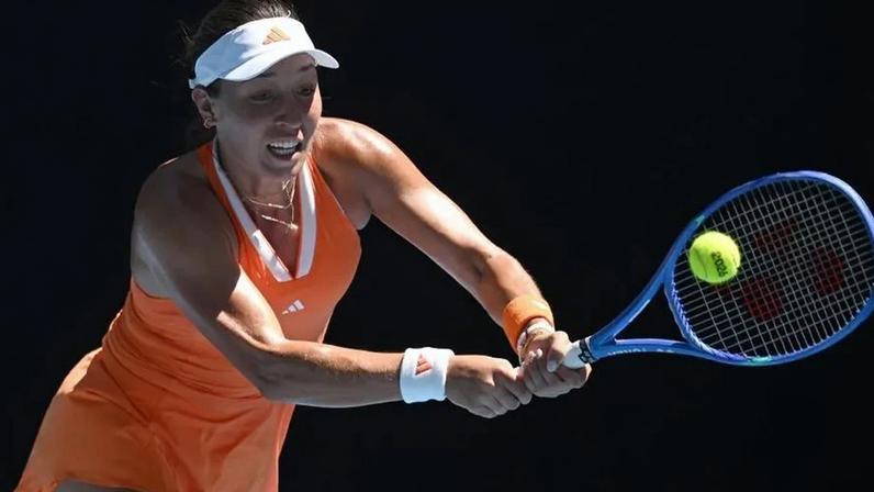 Jessica Pegula em ação no Open da Austrália