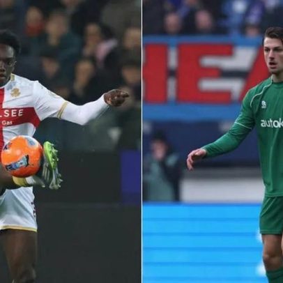 Resink e Ekhator em ação pelo Benfica hoje