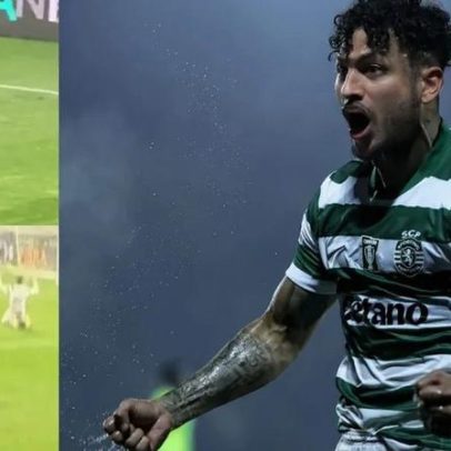 Jogadores e adeptos do Sporting ajoelham-se antes de Suárez liderar festejos