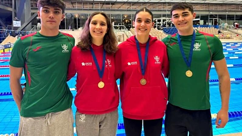 Nadadores portugueses destacam-se na Suíça