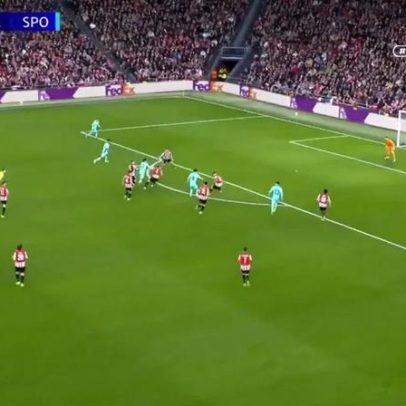 Sporting empata em Bilbao após grande combinação entre Pote e Trincão