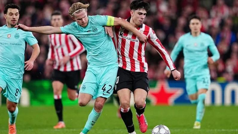 Sporting e Athletic Bilbao em disputa