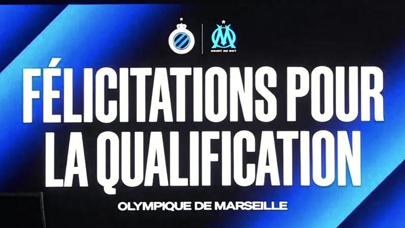Club Brugge felicitou Marselha pela passagem ao playoff da Champions e golo de Trubin aos 90'+8 'estragou' tudo
