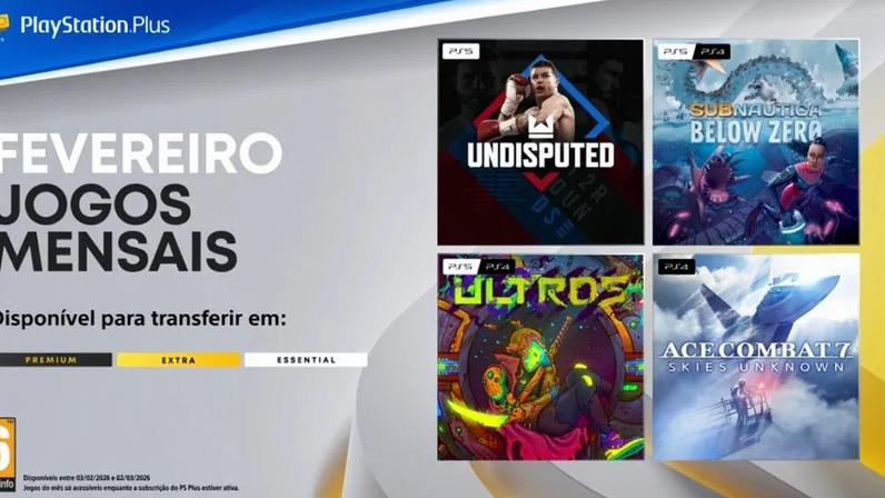 Jogos mensais de fevereiro no PS Plus