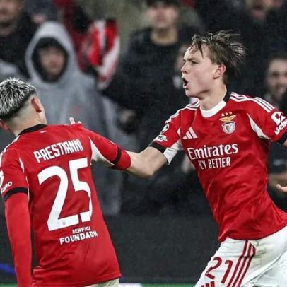 Andreas Schjelderup é jogador da semana da Liga dos Campeões
