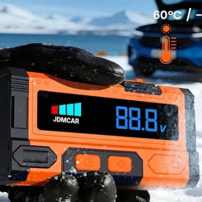 Arrancador 8000A JDMCAR: potência para evitar carro parado no inverno