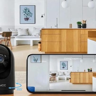 Câmara GNCC 2K custa menos de 15€ e oferece segurança para casa, bebés e animais