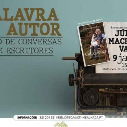 Júlio Machado Vaz participa em ciclo de conversas na Biblioteca da Mealhada