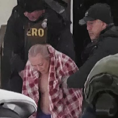 Avô em roupa interior a -12°C é levado pelo ICE, vídeo mostra caos