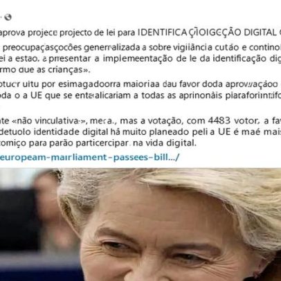 UE aprova obrigatoriedade de identificação digital