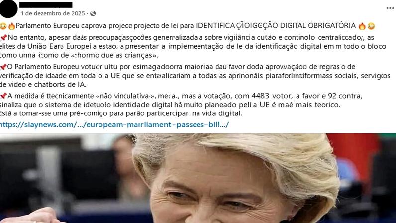 UE aprova obrigatoriedade de identificação digital