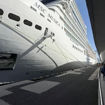 MSC Musica realiza operação de turnaround no Funchal