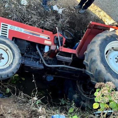 Despiste de trator agrícola deixa um ferido