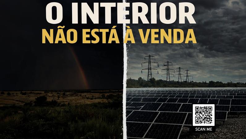 Manifestação contra as megacentrais solares na Beira Baixa