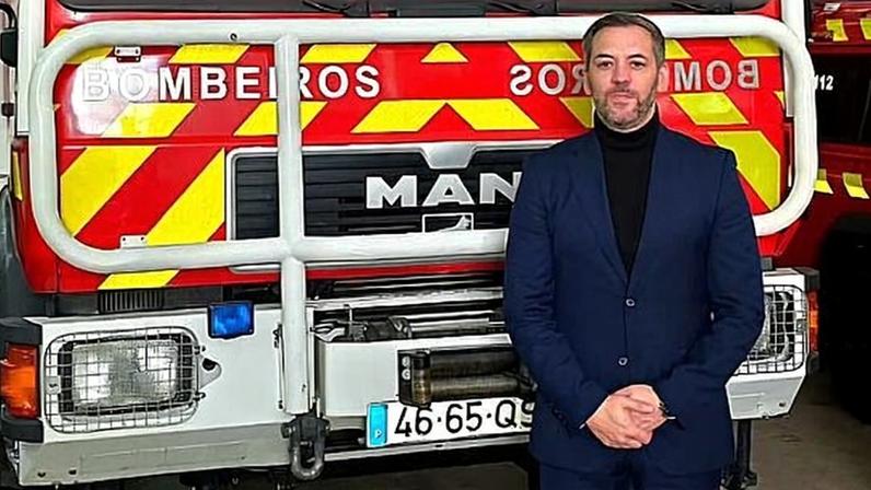Cláudio Serra, eleito Presidente da Federação de Bombeiros da Guarda