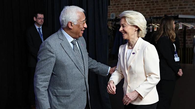 António Costa e Ursula von der Leyen.