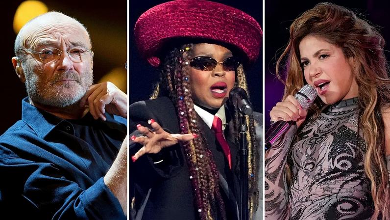 Phil Collins, Lauryn Hill e Shakira