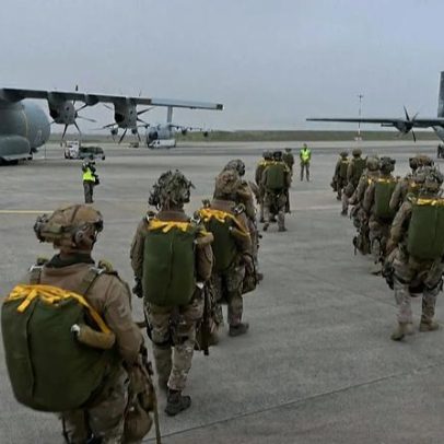 1500 paraquedistas de 24 países participam no exercício Orion-26 em França