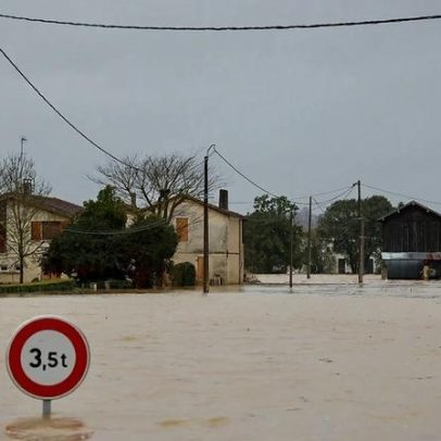 Tempestades Nils e Oriana causam cheias e ventos fortes na França e Espanha