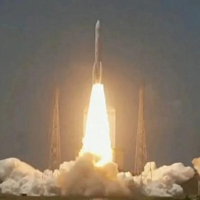 Ariane 6 lança 32 satélites na rede Amazon Leo