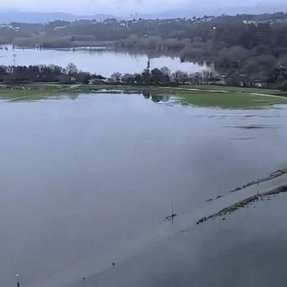 Força Aérea partilha imagens das cheias na região de Aveiro