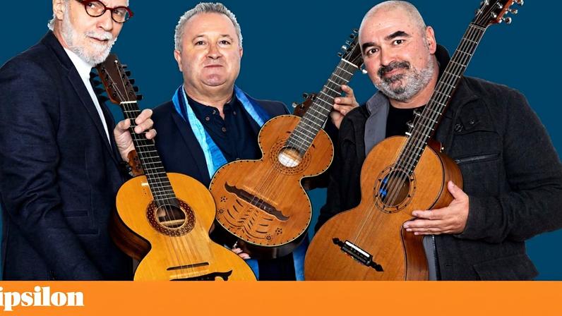Fernando Deghi, José Barros e Ricardo Fonseca: o trio Violas EnCantadas, aqui com três violas beiroas