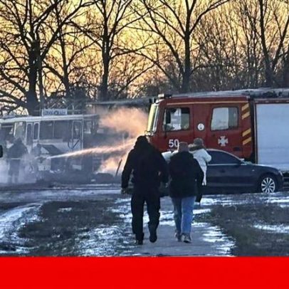 Drone russo mata pelo menos 12 mineiros na Ucrânia