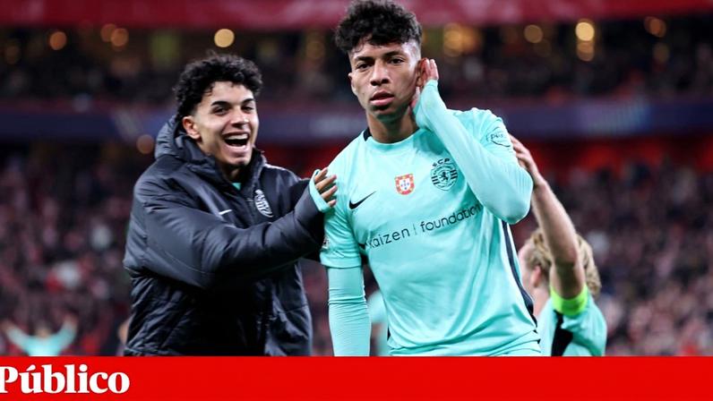 Alisson Santos marcou em Bilbau na vitória do Sporting para a Champions